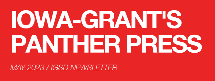 Words Iowa-Grant's Panther Press May 2023/IGSD Newsletter