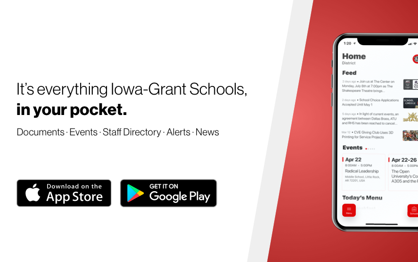 Iowa-Grant School District App  Introduction