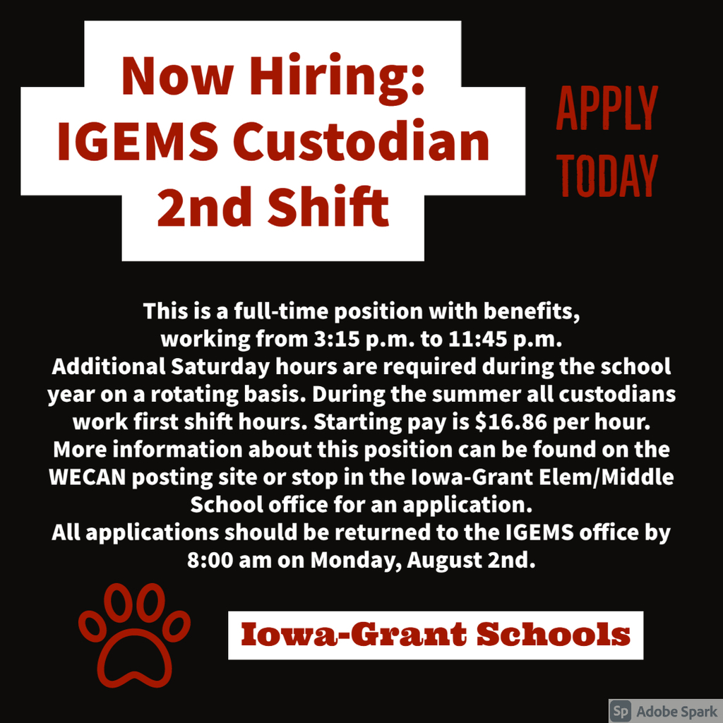 Now Hiring: Custodian