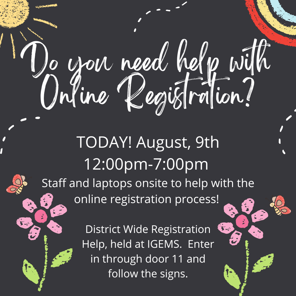 Online Registration Help Day! 