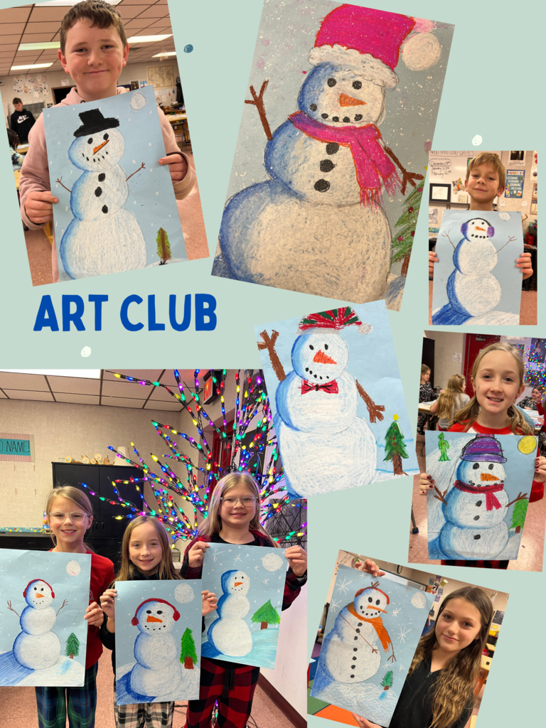 Art Club - Snowman At Night