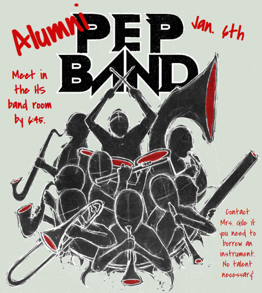 Alumni Pep Band is January 6th!