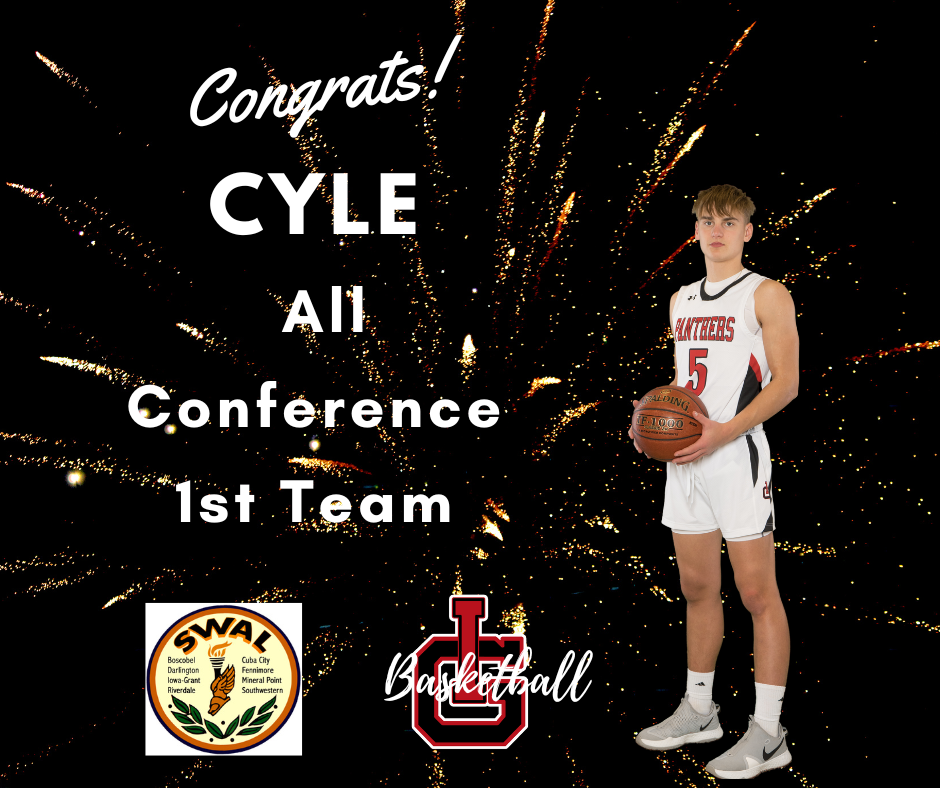 Congratulations to Ashton S. and Cyle S. on being selected for SWAL All Conference Boys Basketball Team.
