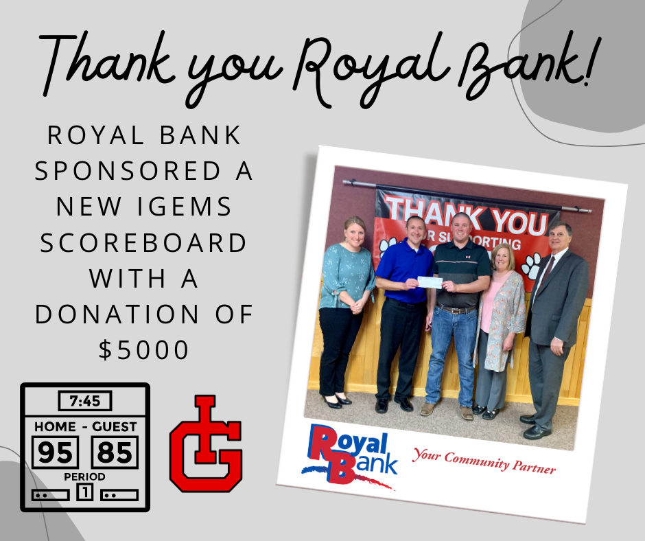 Thank you Royal Bank!